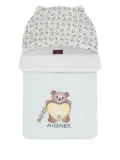 Aigner Kids teddy-bear print hooded sleep bag - Blue