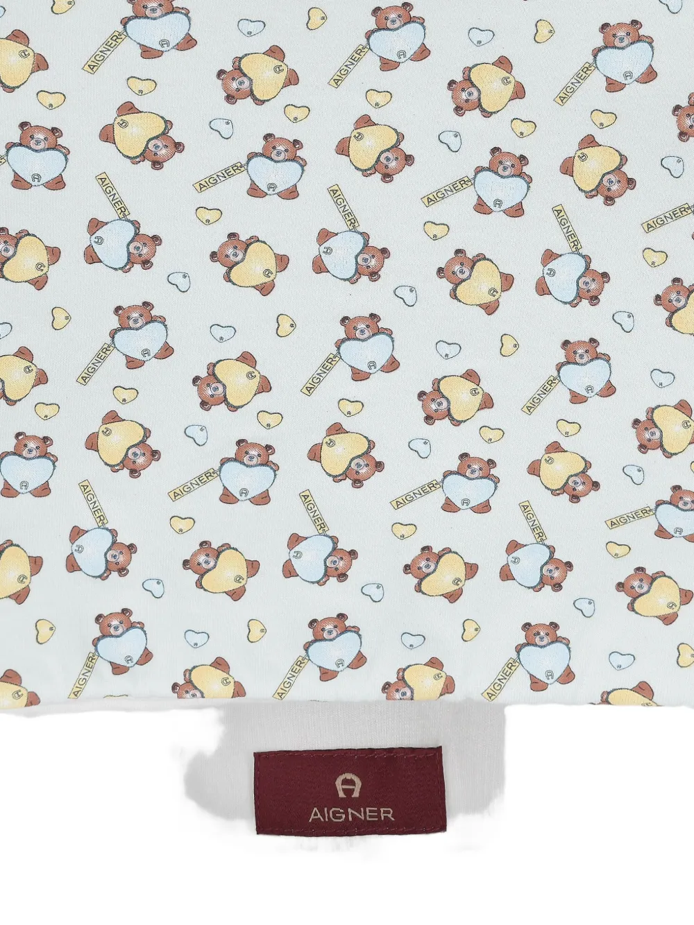 Aigner Kids Slaapzak met capuchon en teddybeerprint Blauw