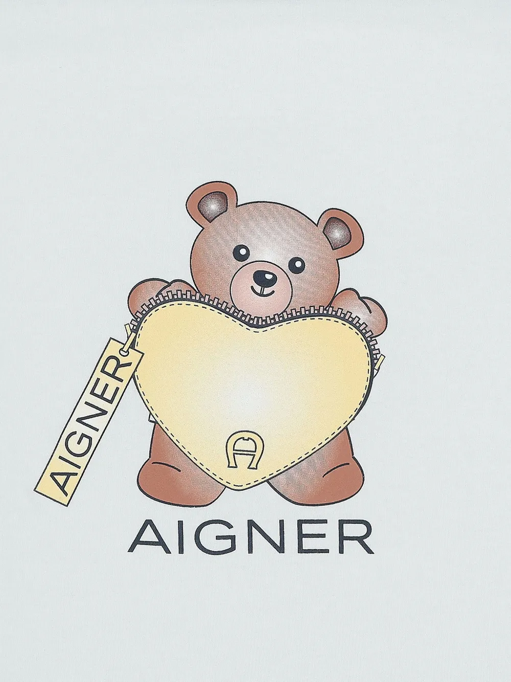 Aigner Kids Slaapzak met capuchon en teddybeerprint Blauw