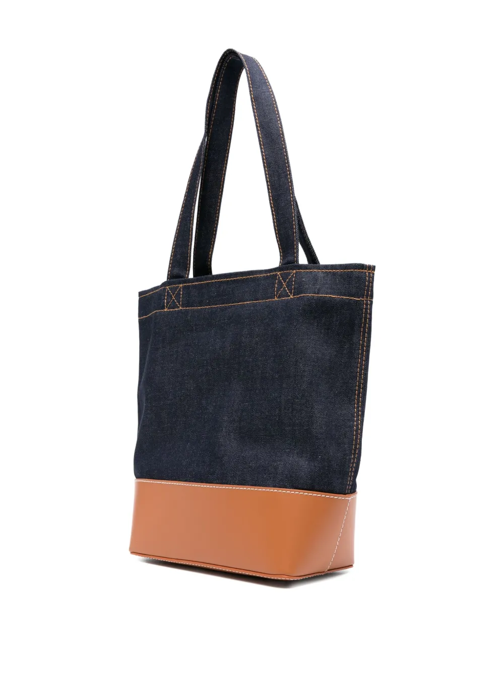 A.P.C. Denim shopper met logodetail Blauw