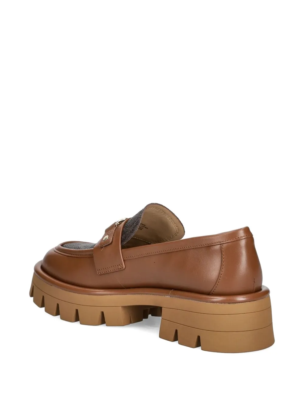 Michael Michael Kors 50mm Mandy Monogram Platform Loafers In Brown
