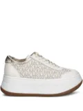 Michael Michael Kors monogram platform sneakers - White