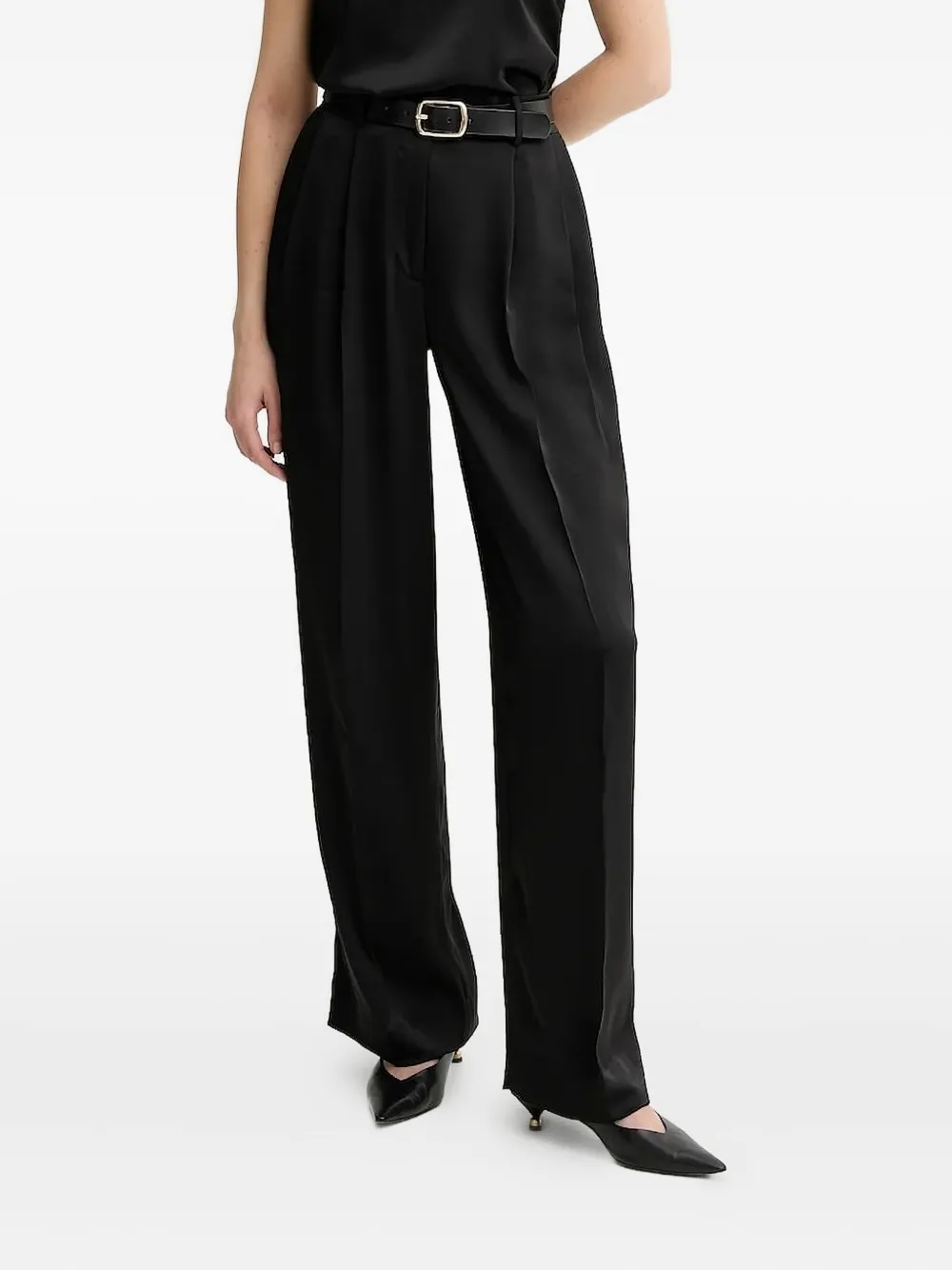 Michael Kors pleated trousers Zwart