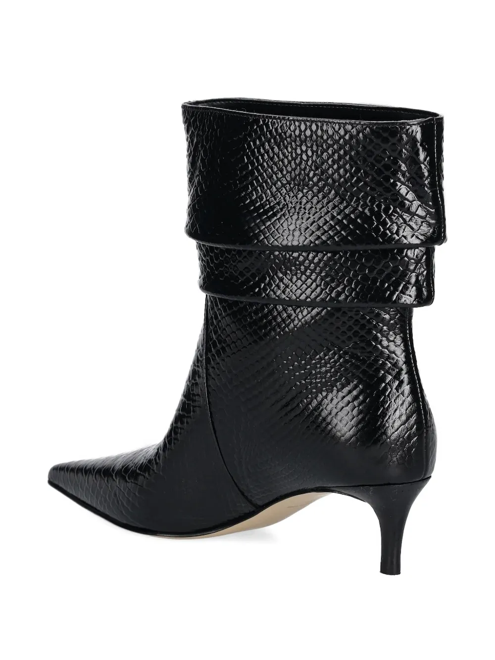 Michael Michael Kors 50mm Embossed Ankle Boots In Black