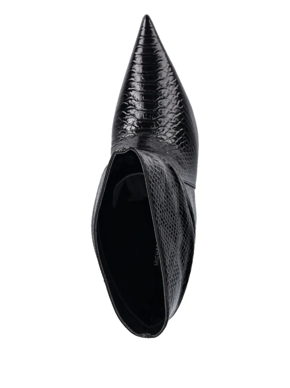 Michael Michael Kors 50mm Embossed Ankle Boots In Black