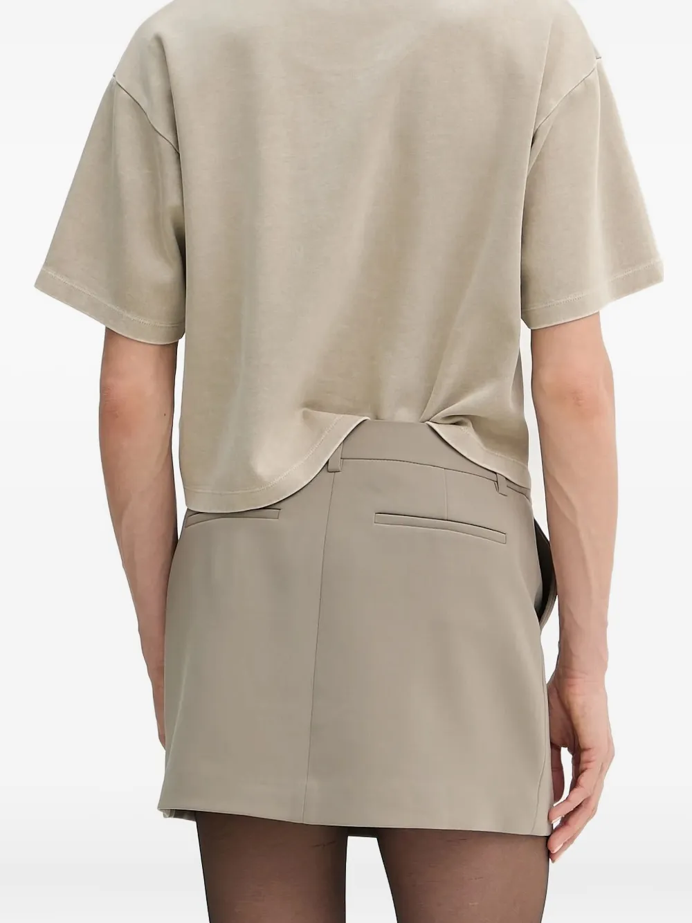 Michael Kors Mini-rok met ritszak Bruin