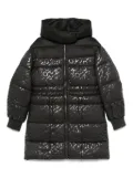 PINKO logo-print puffer coat - Black
