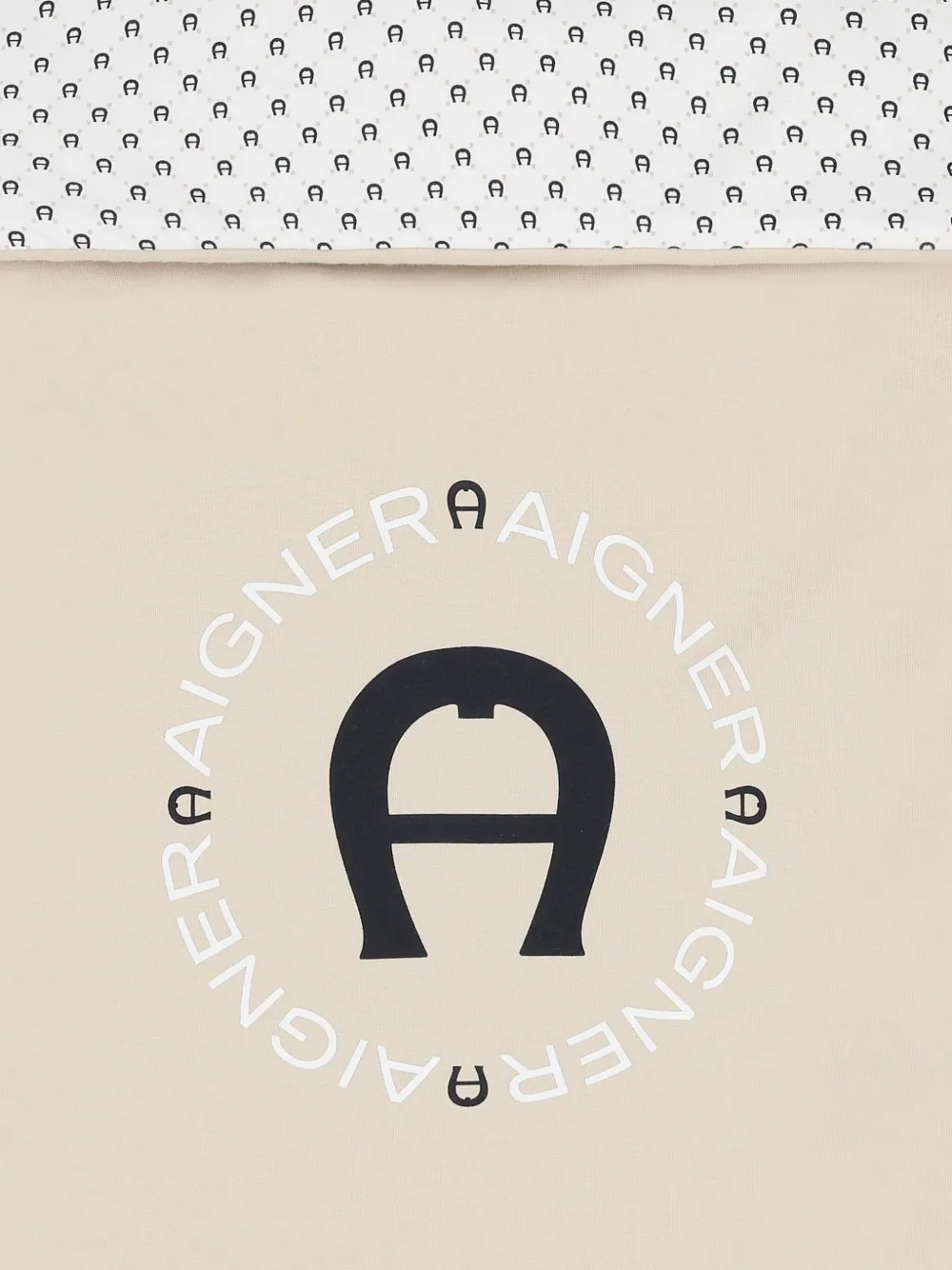Aigner Kids Slaapzak met logoprint Beige