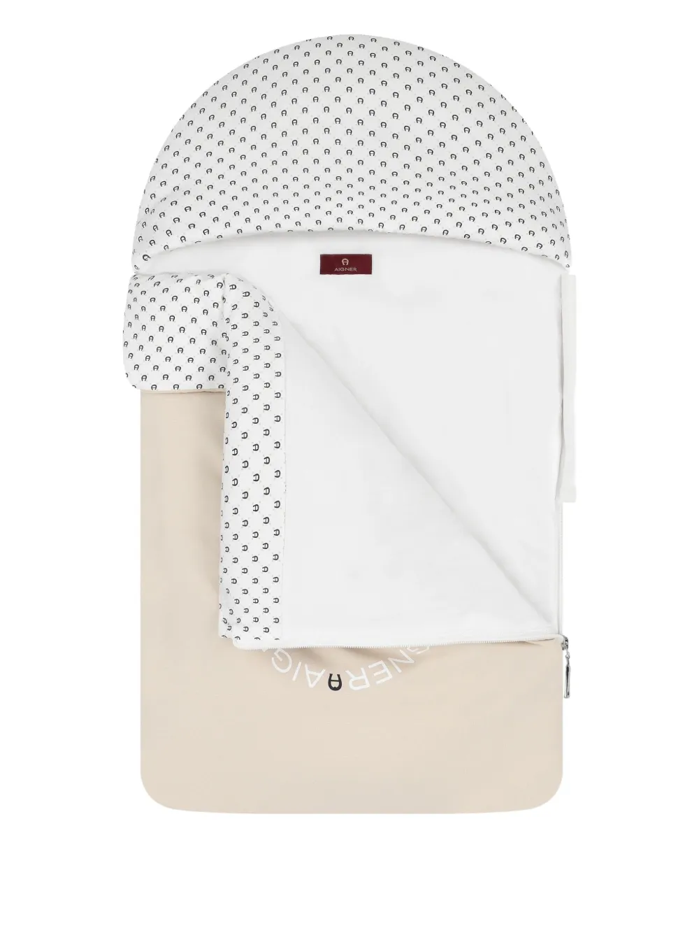 Aigner Kids Slaapzak met logoprint Beige