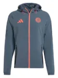 adidas x Bayern Munich logo zip-up hoodie - Grey