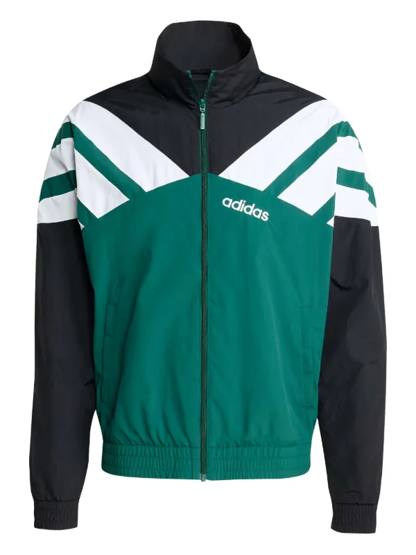 Adidas カラーブロック トラックジャケット | グリーン