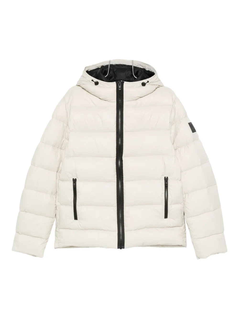 Fay quilted hooded jacket Wit