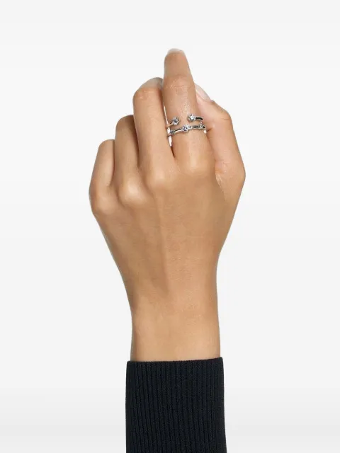 Swarovski embellished rings (set of two)