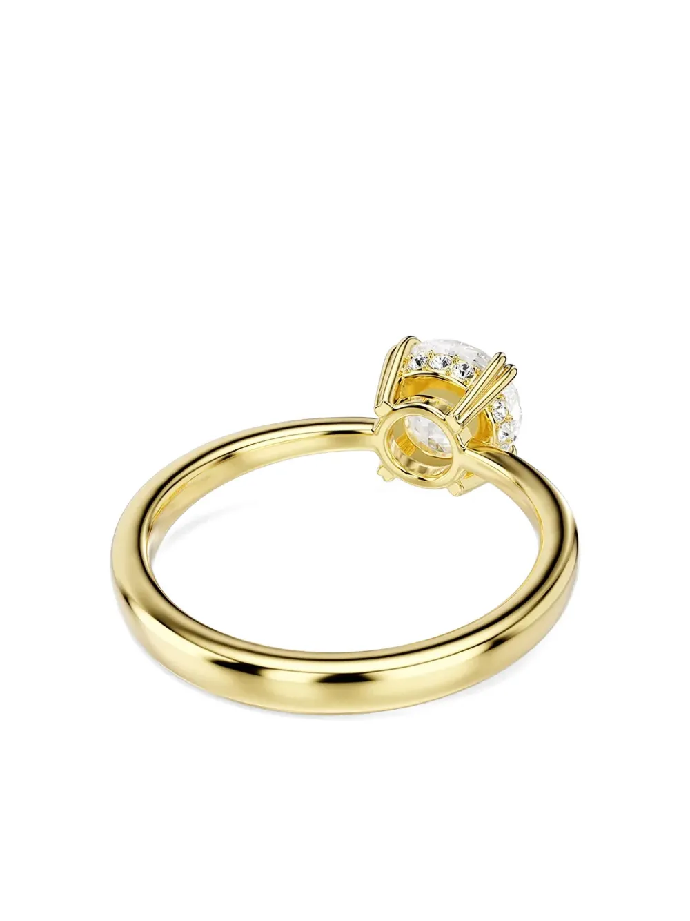 Swarovski Stilla Attract cocktail gold-tone halo ring - Goud