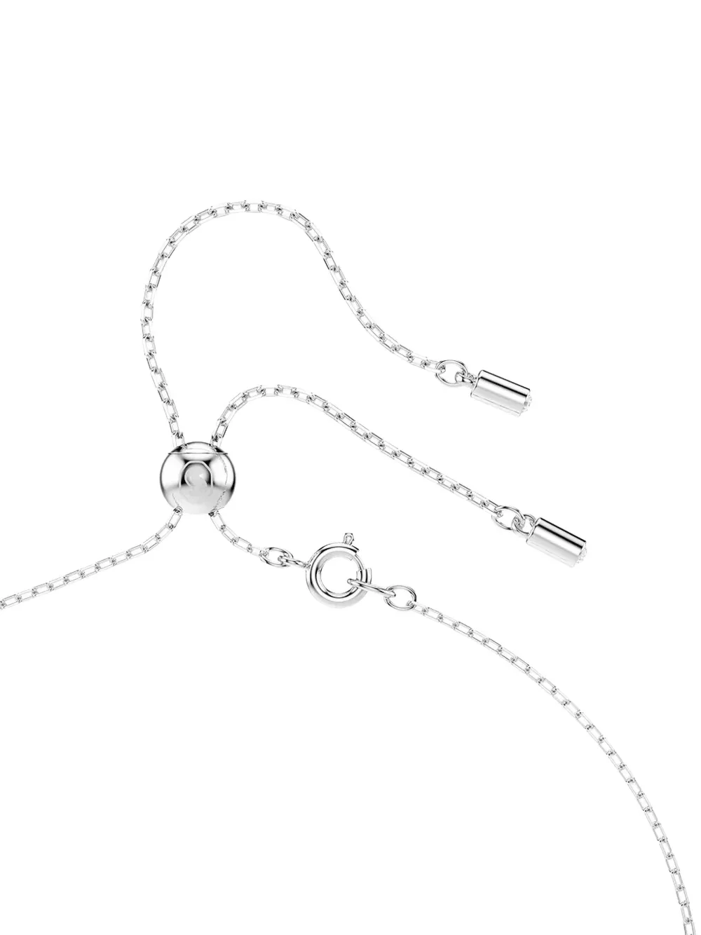 Swarovski Stilla Attract Y Crystal-embellished Lariat Necklace In Metallic