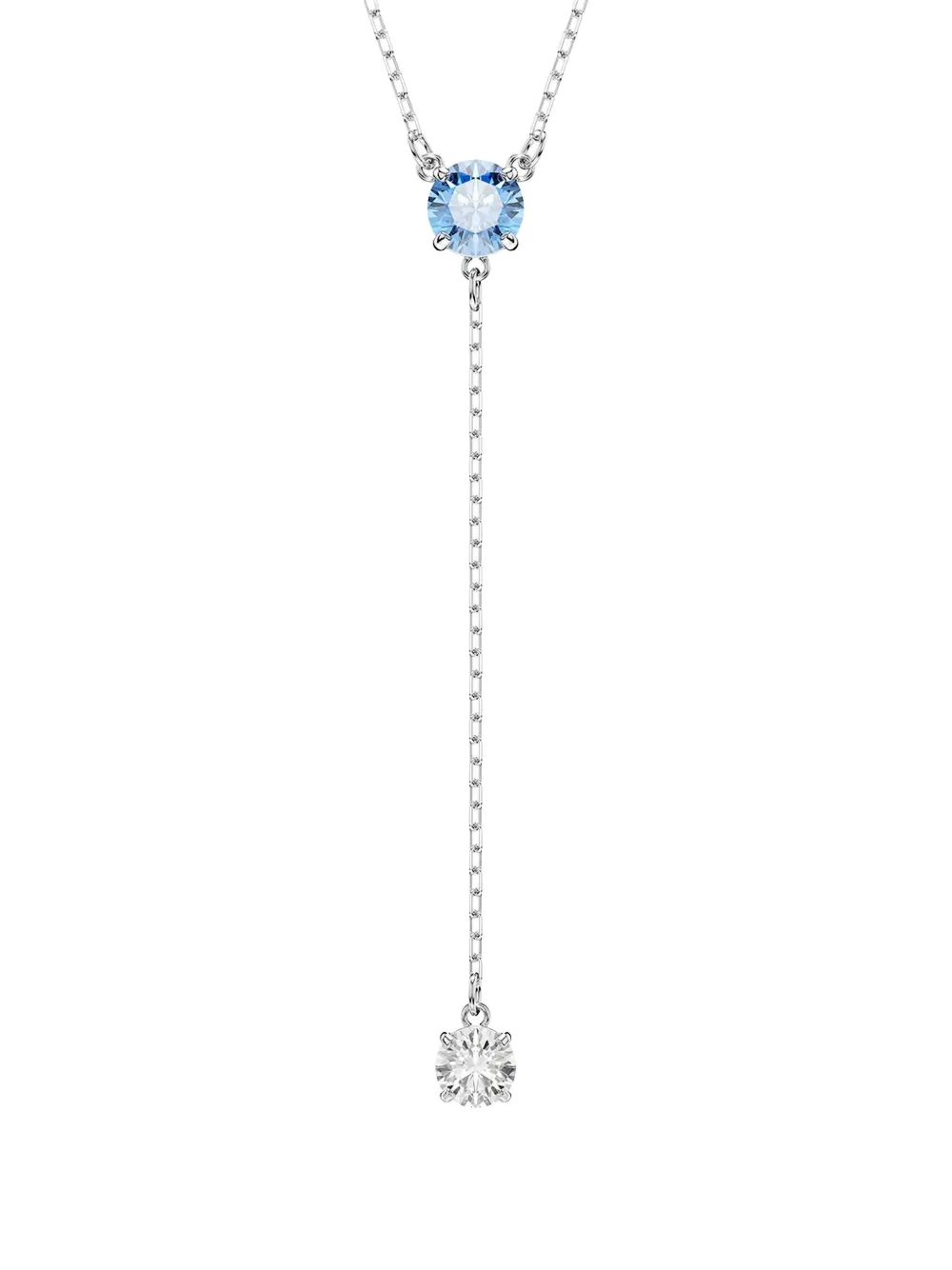Swarovski Stilla Attract Y crystal-embellished lariat necklace - Zilver