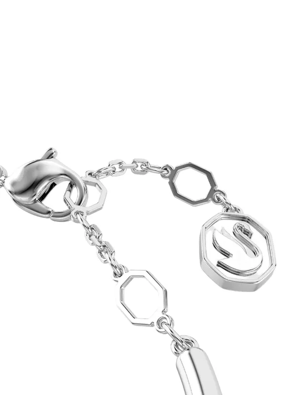 Swarovski Dextera クリスタル バングルブレスレット | シルバー