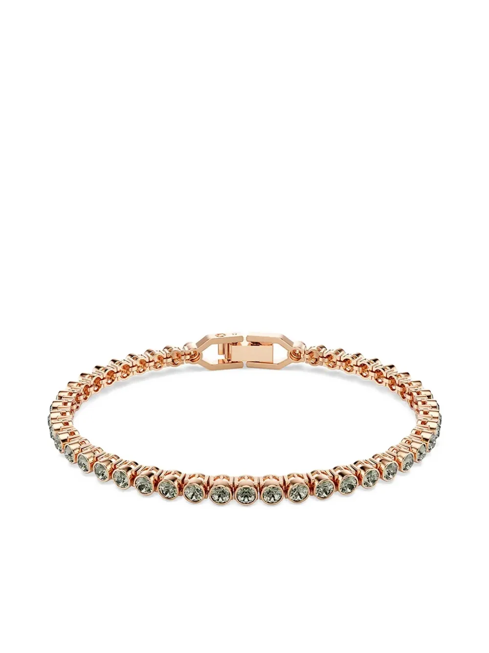 Imber Emily Tennis rose-gold crystal bracelet
