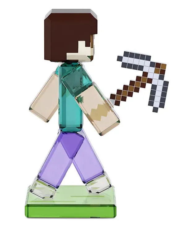 Swarovski Figura De Cristal Steve En Colaboración Con Minecraft