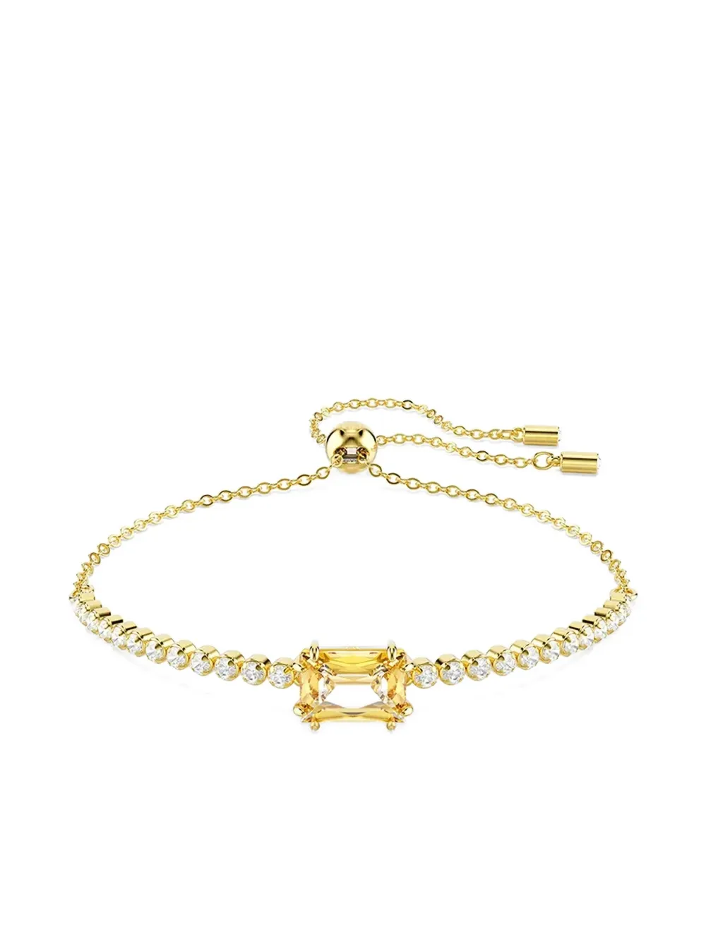 Matrix Tennis crystal-embellished gold bracelet