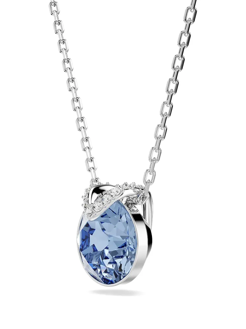 Swarovski Bella V crystal-embellished chain necklace - Zilver
