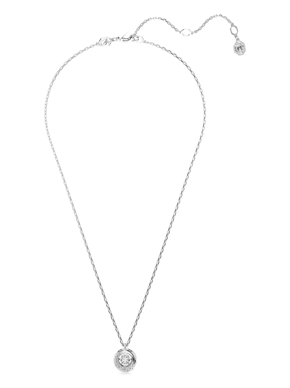 Swarovski Una Pave Pendant Necklace, 15-17 In Neutral