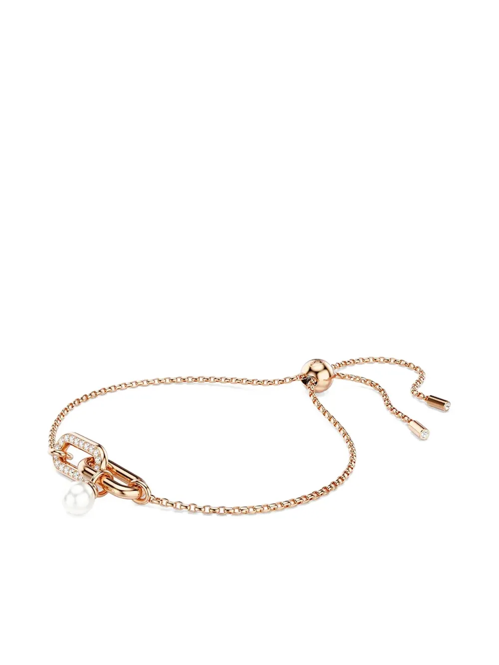 Swarovski Constella pearl-embellished chain bracelet | Pink | Image 1