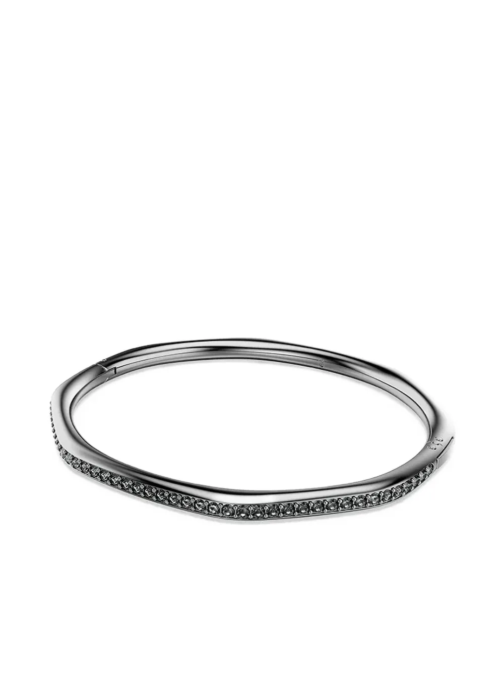 Swarovski Dextera Faceted Crystal-embellished Bangle In Gray