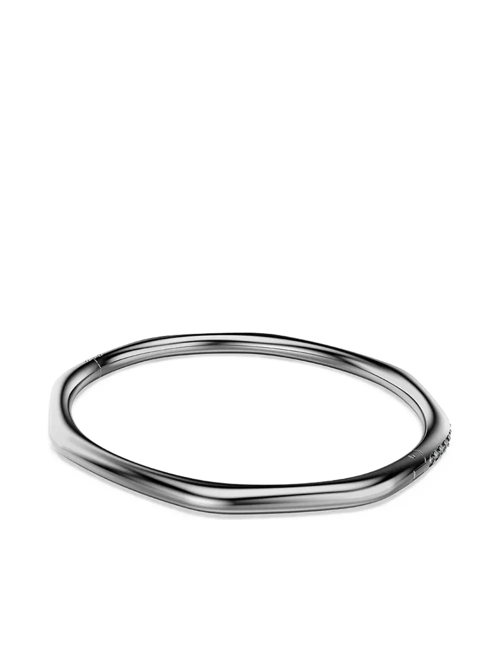 Swarovski Dextera Faceted Crystal-embellished Bangle In Gray