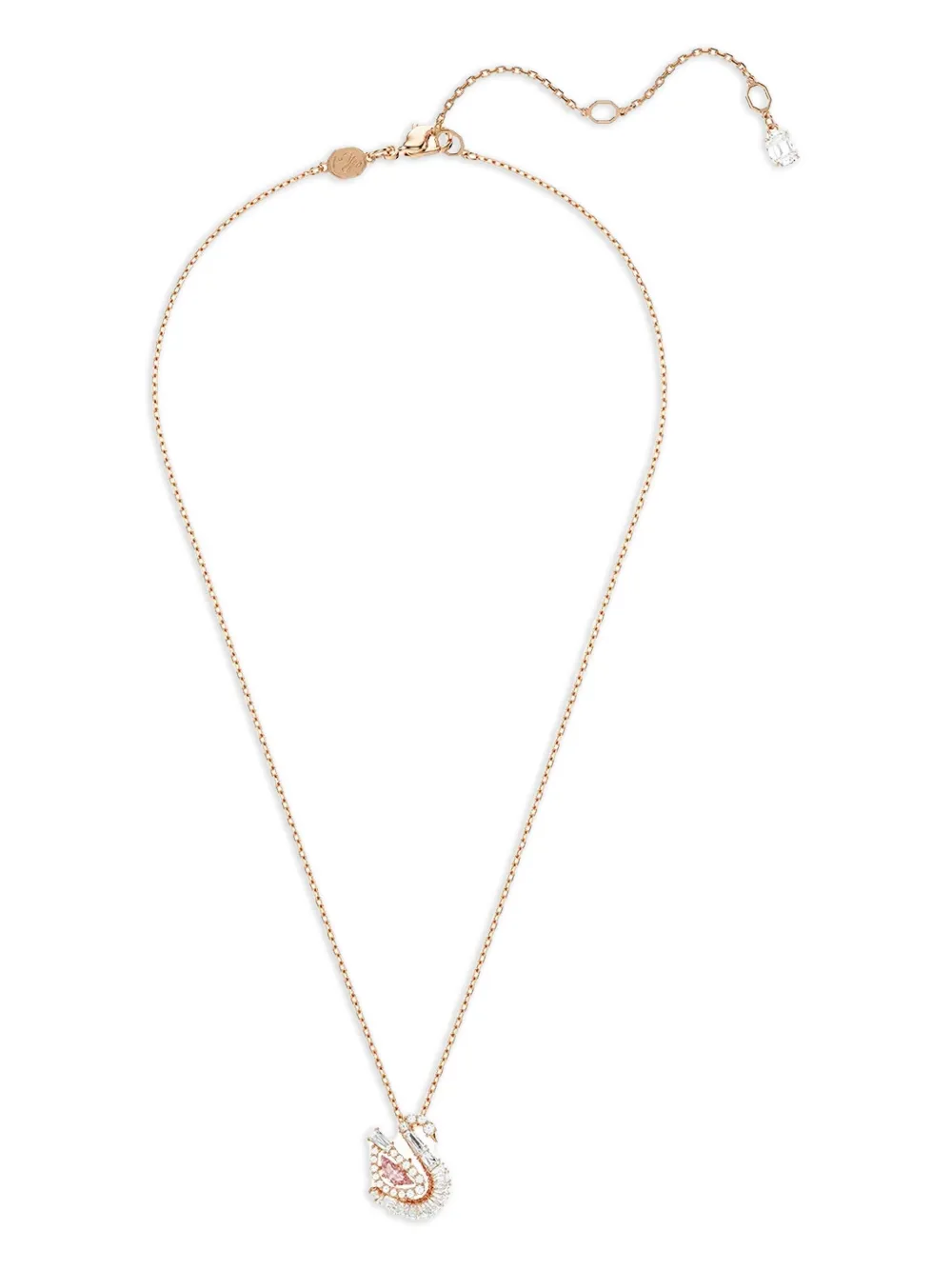 Swarovski Swan pendant necklace - ピンク Swarovski Swan pendant necklace - ピンク