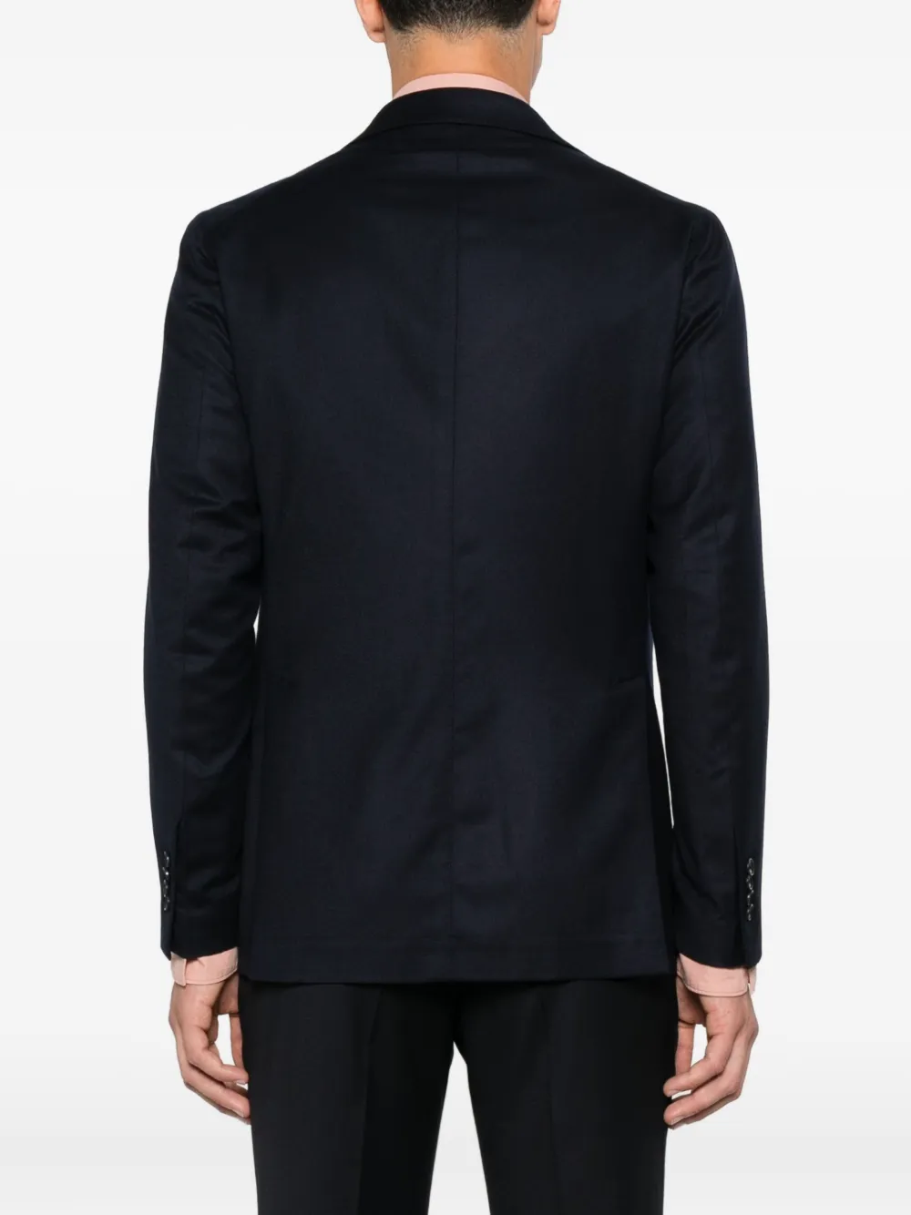 Tagliatore Wollen blazer met twee knopen Blauw