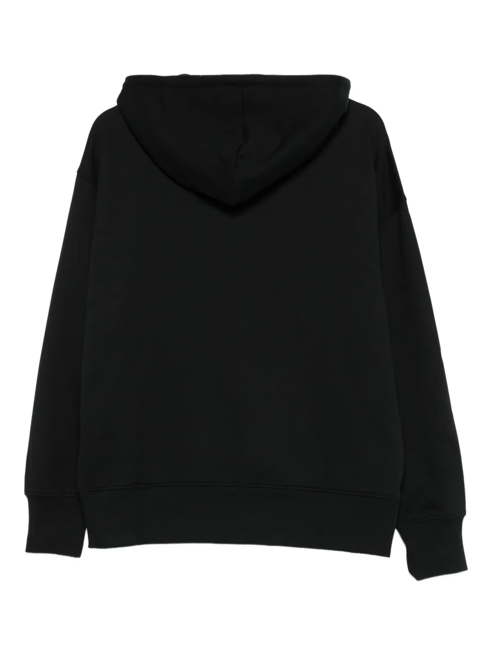 MSGM logo-print zip-up hoodie Zwart