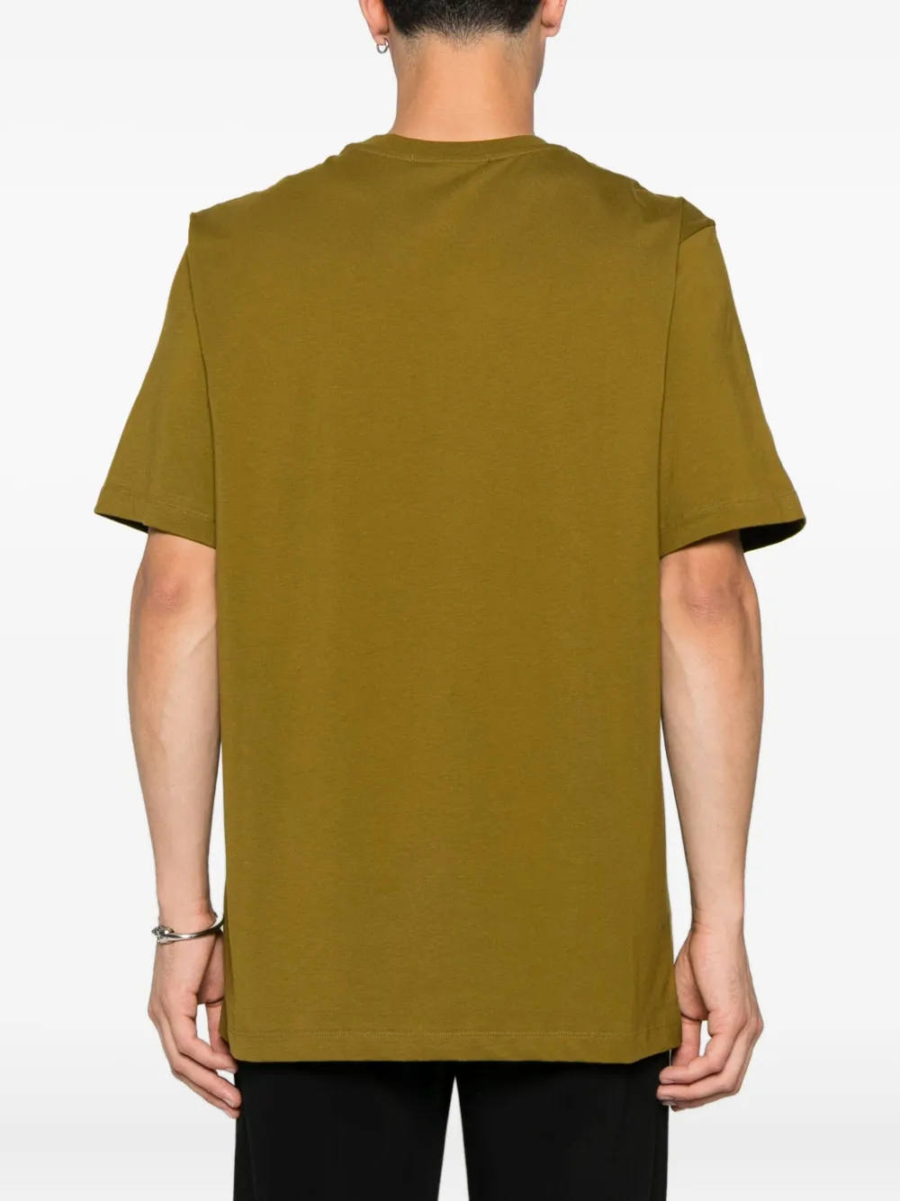 MSGM logo-print T-shirt Groen