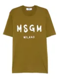 MSGM logo-print T-shirt - Green