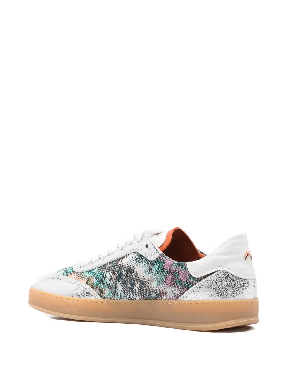 Missoni Leren sneakers met patroon Grijs
