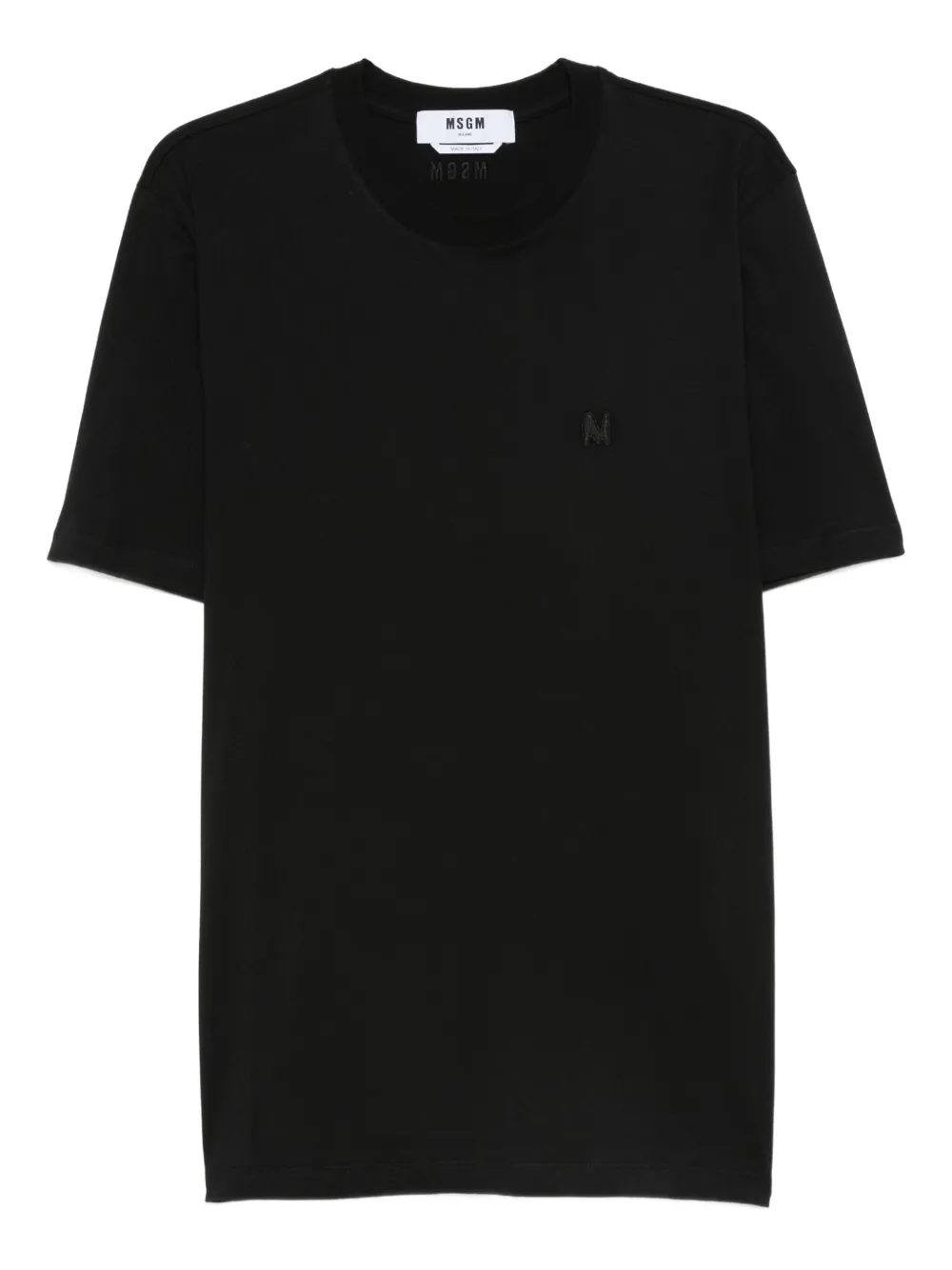 logo-embroidered cotton T-shirt