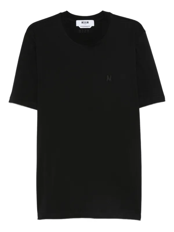 msgm Tシャツ　ブラック　ロゴ MSGM ロゴ Tシャツ | ブラック | FARFETCH JP