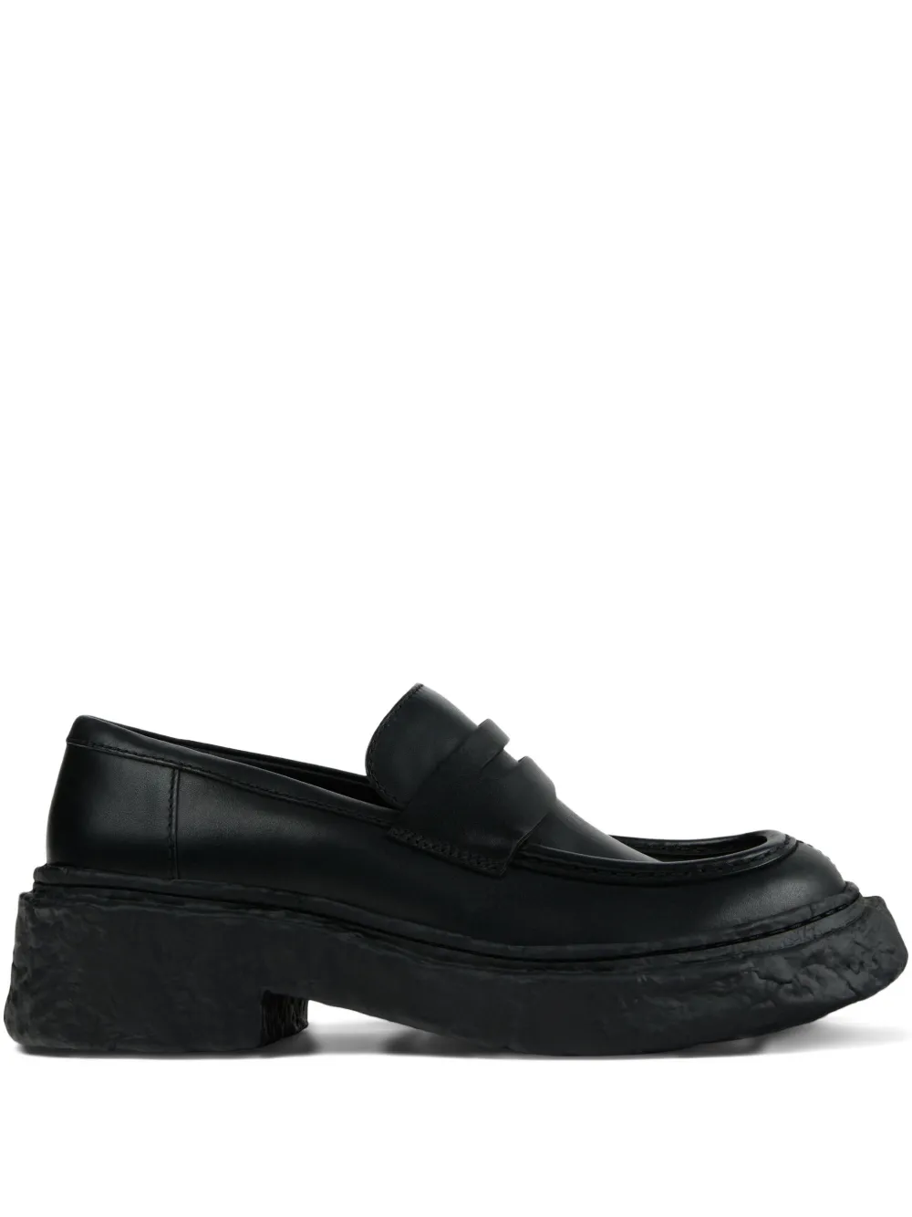 Camperlab Penny-strap Platform Loafers In Black