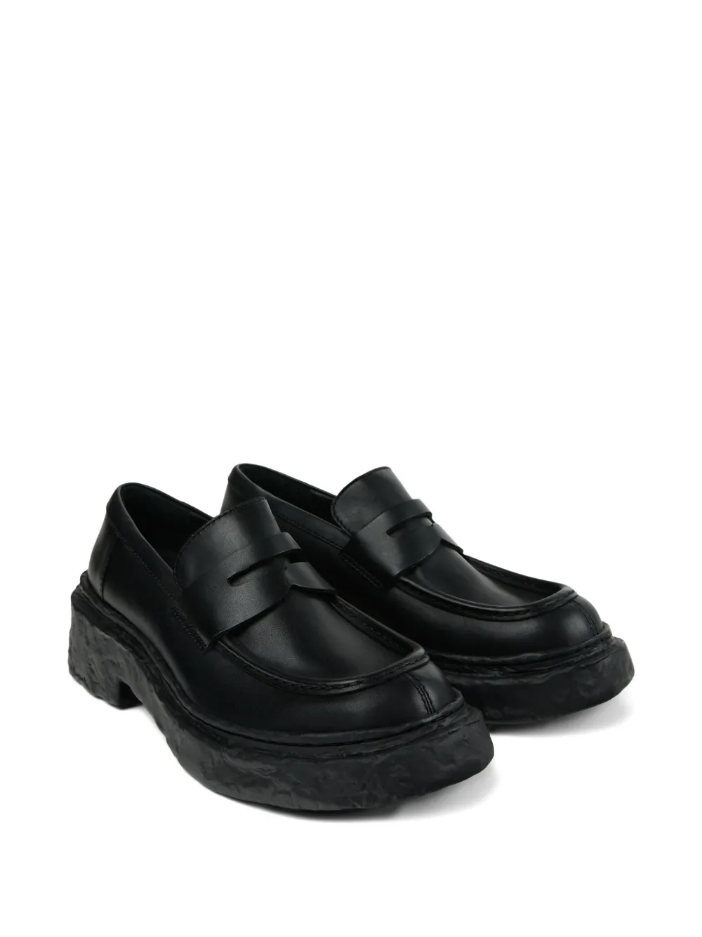 Camperlab Penny-strap Platform Loafers In Black