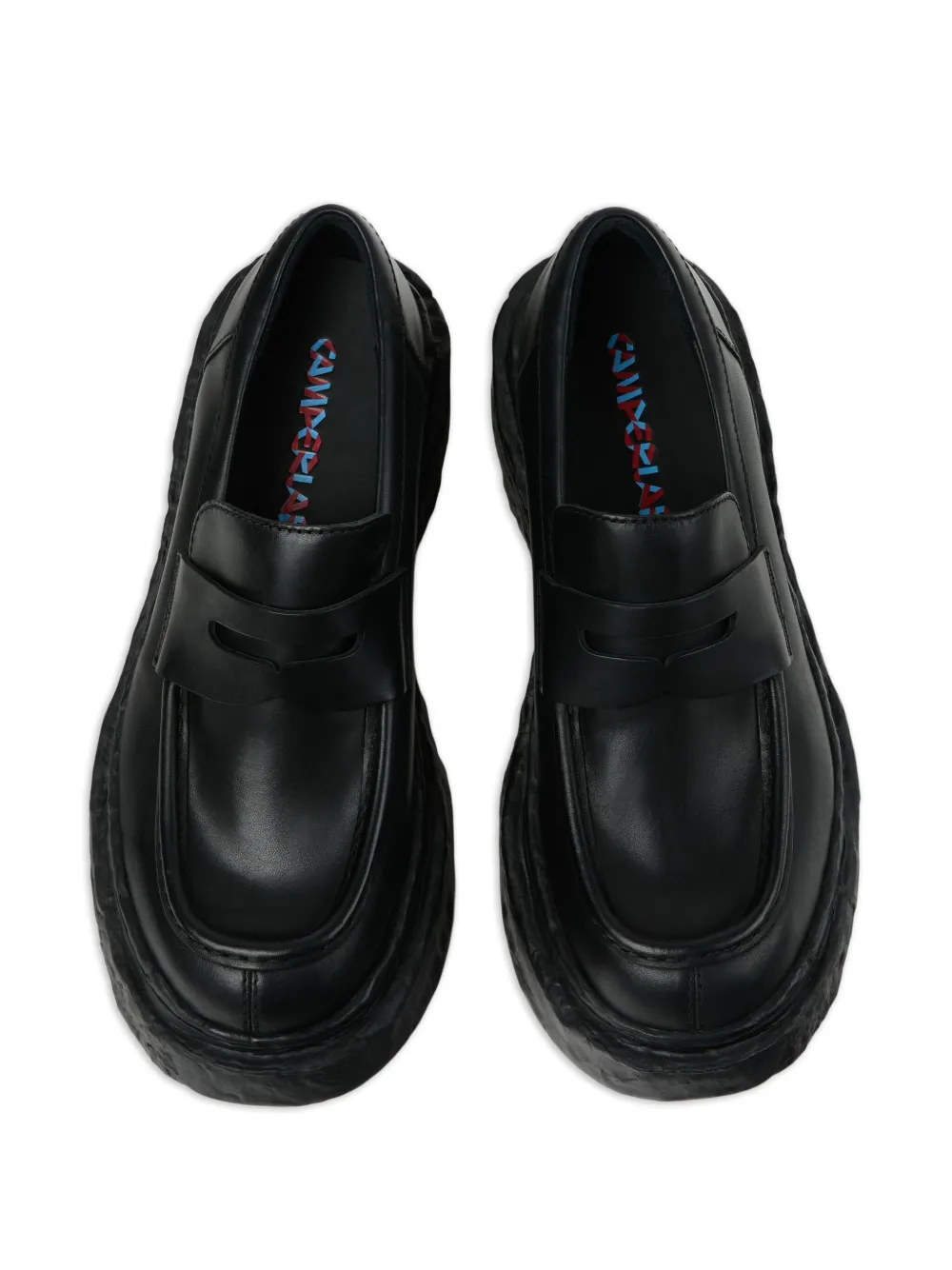 CamperLab penny-strap platform loafers 1 BLACK