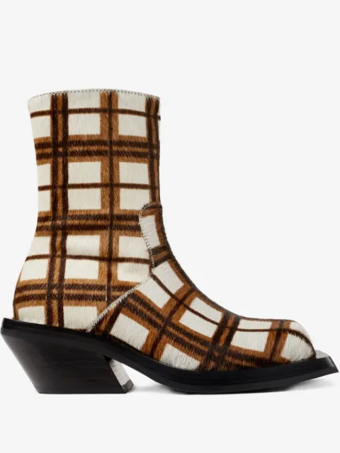 CamperLab Quetal checked ankle boots