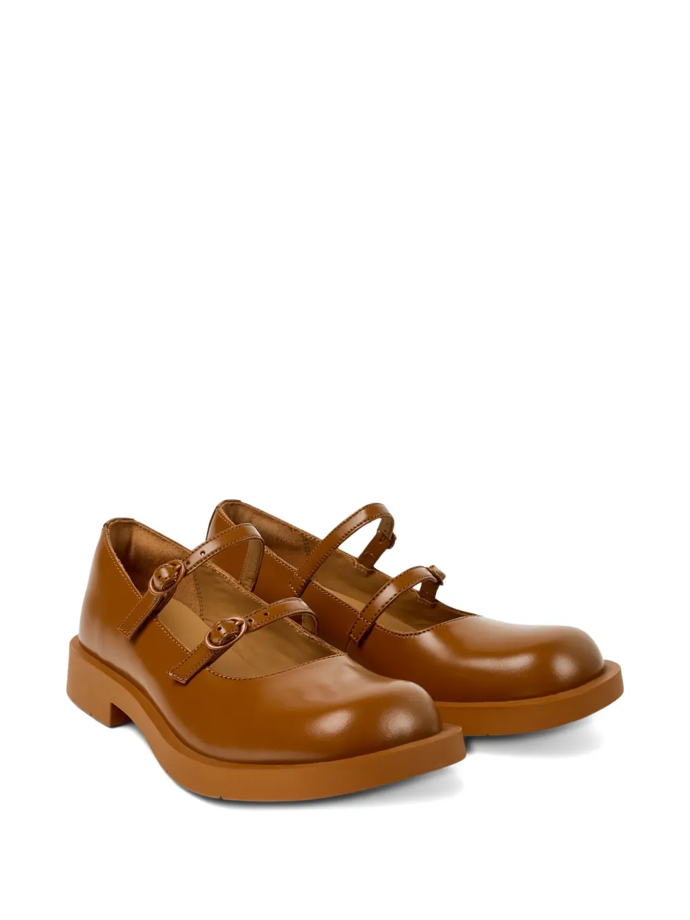 CamperLab 1978 double-buckle leather flat pumps | Women | Image 2