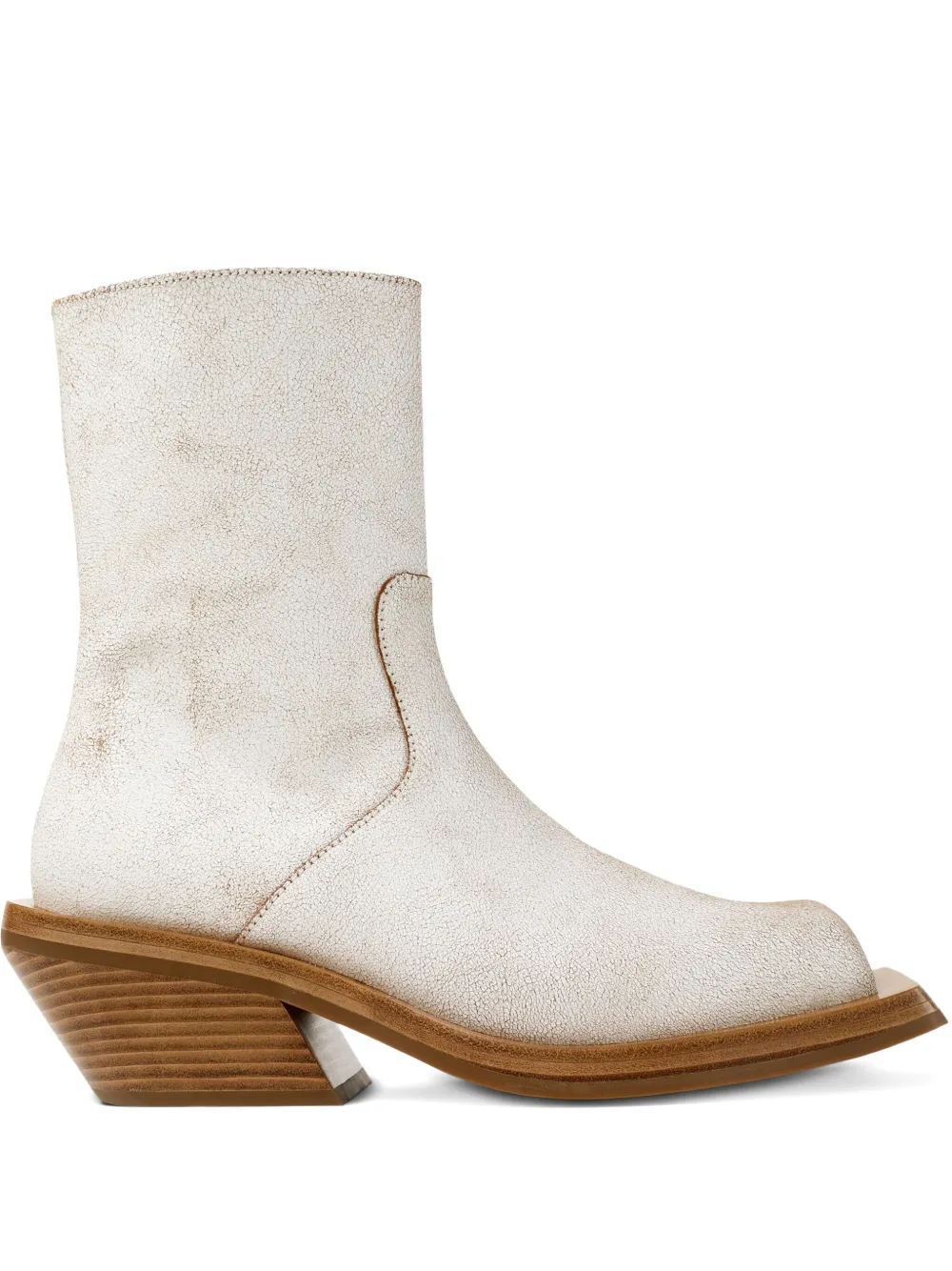 CamperLab Quetal zip-front square-toe boots | White | Image 1