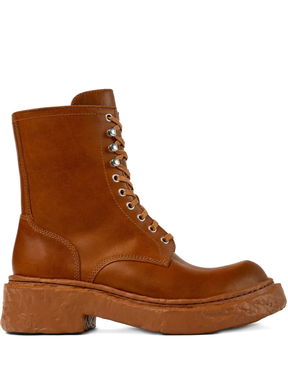 CamperLab Vamonos lace-up chunky sole combat boots Brown