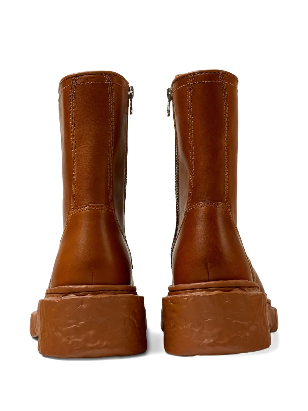 CamperLab Vamonos lace-up chunky sole combat boots Brown