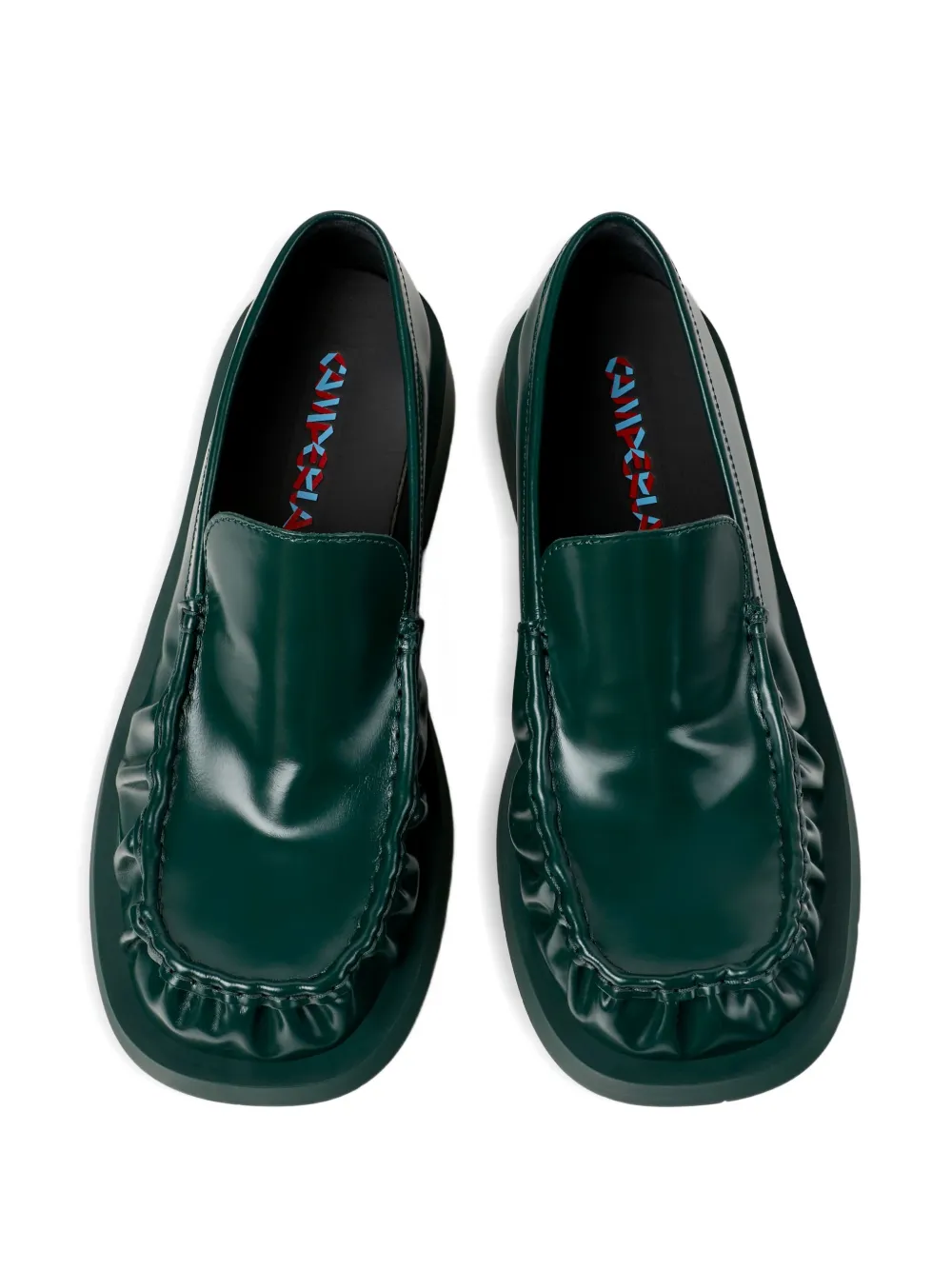CamperLab Mil 1978 leather loafers Green