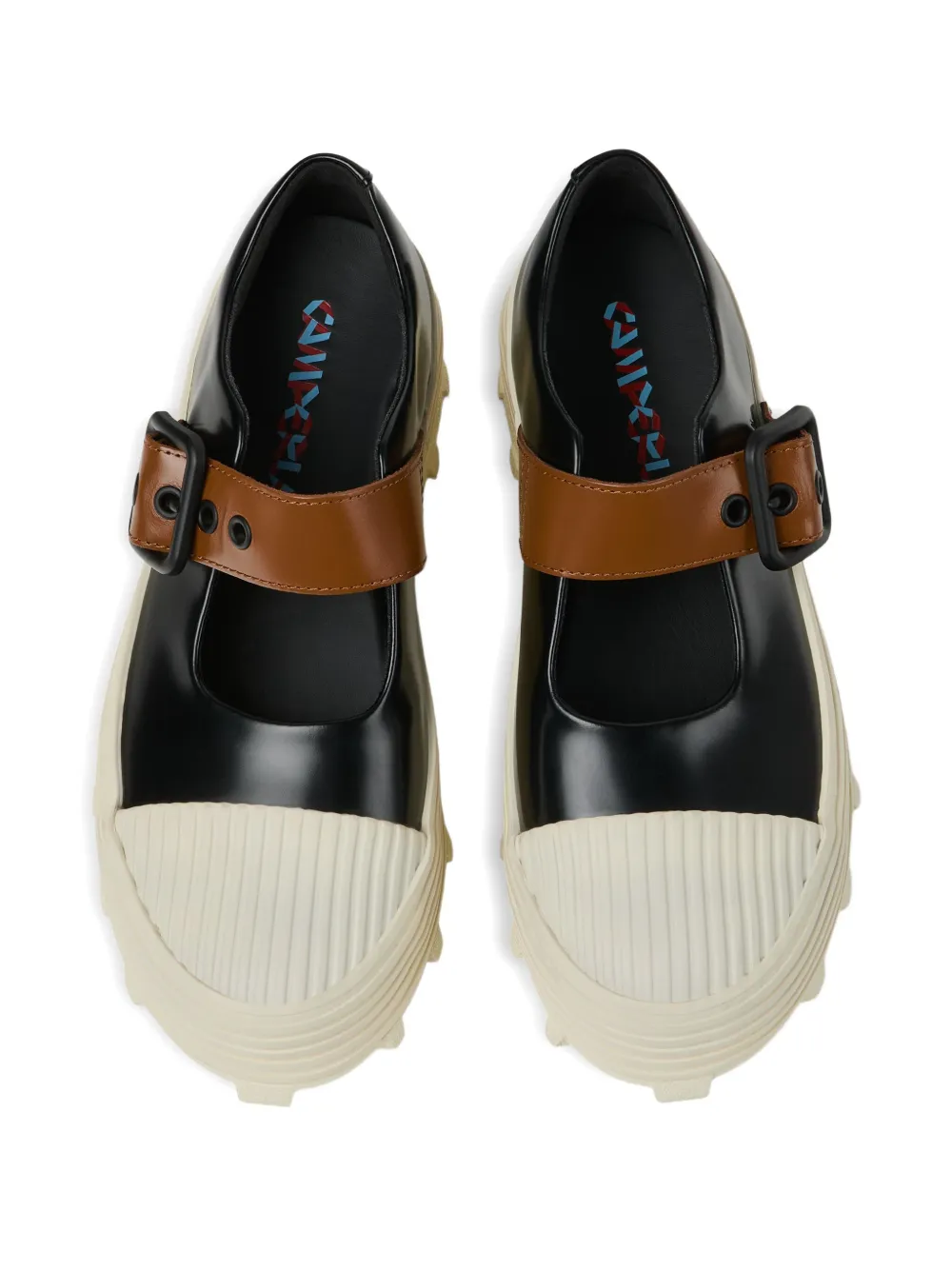Camperlab Traktori Buckle-strap Platform Loafers In Black