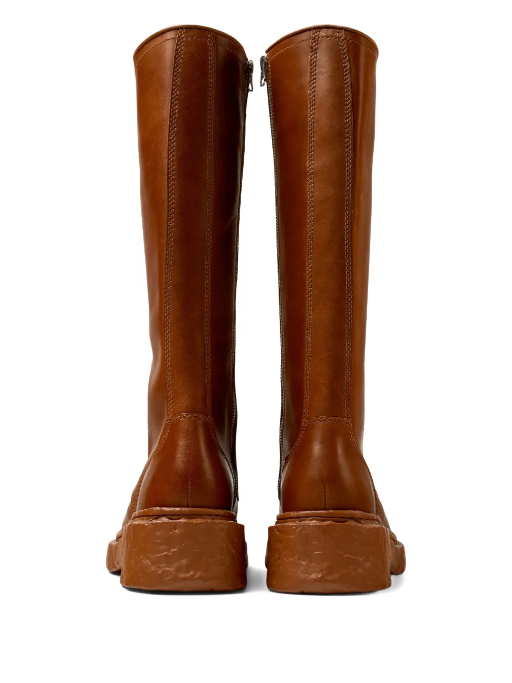Camperlab Vamonos Lace-up Leather Boots In Brown