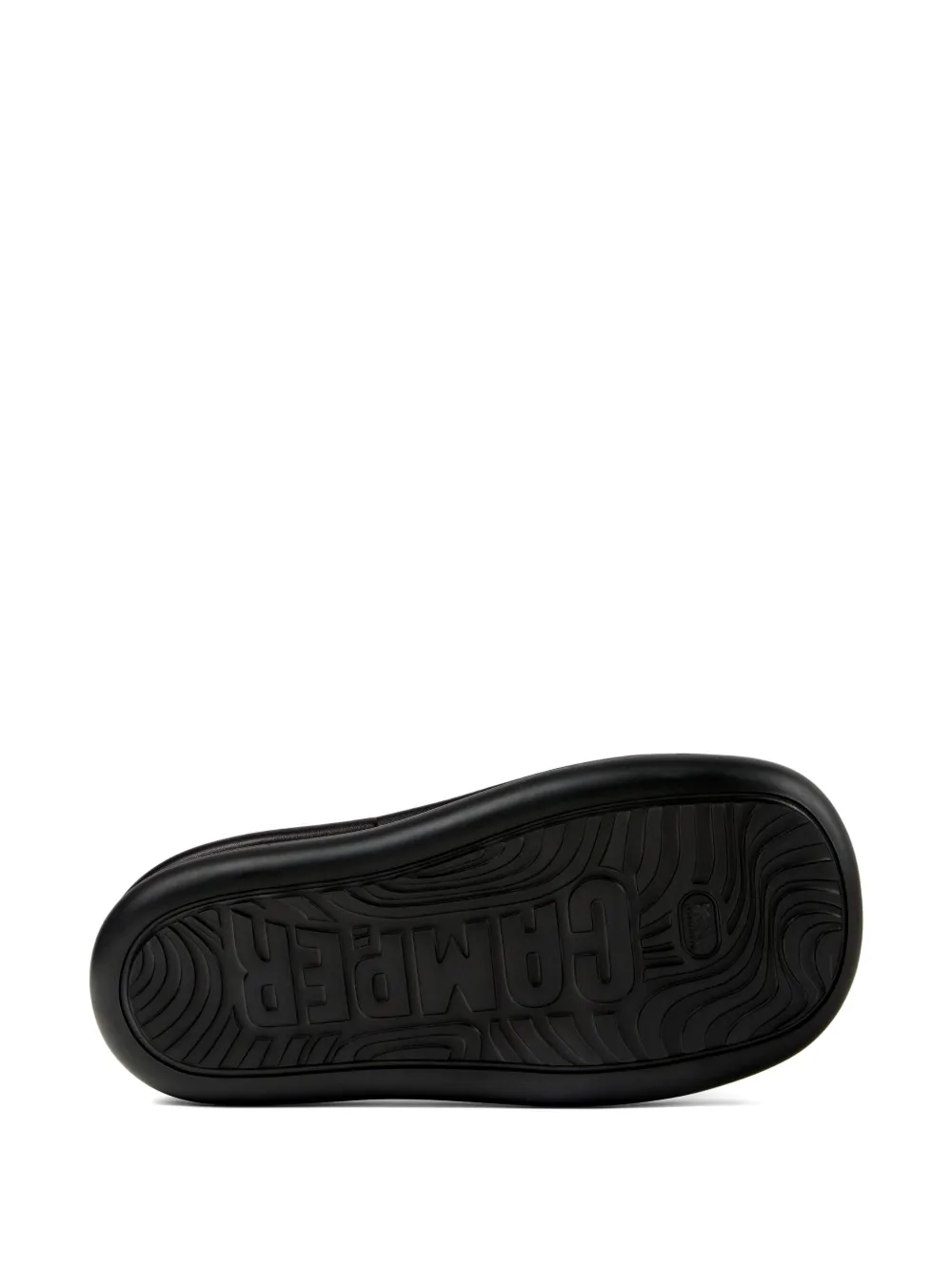 CamperLab Aqua leather platform shoes Black