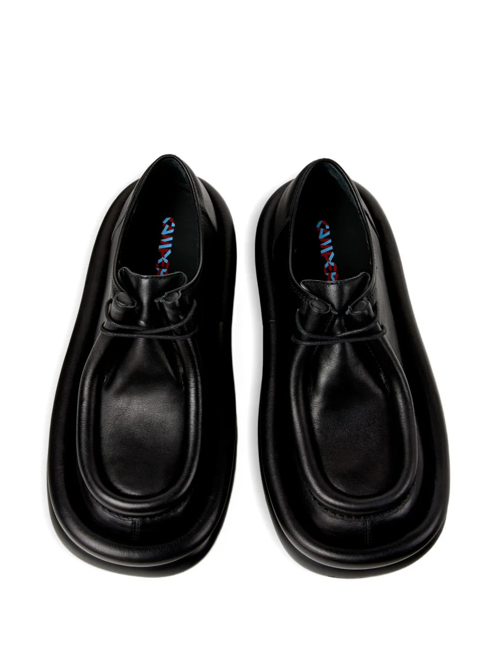CamperLab Aqua leather platform shoes Black